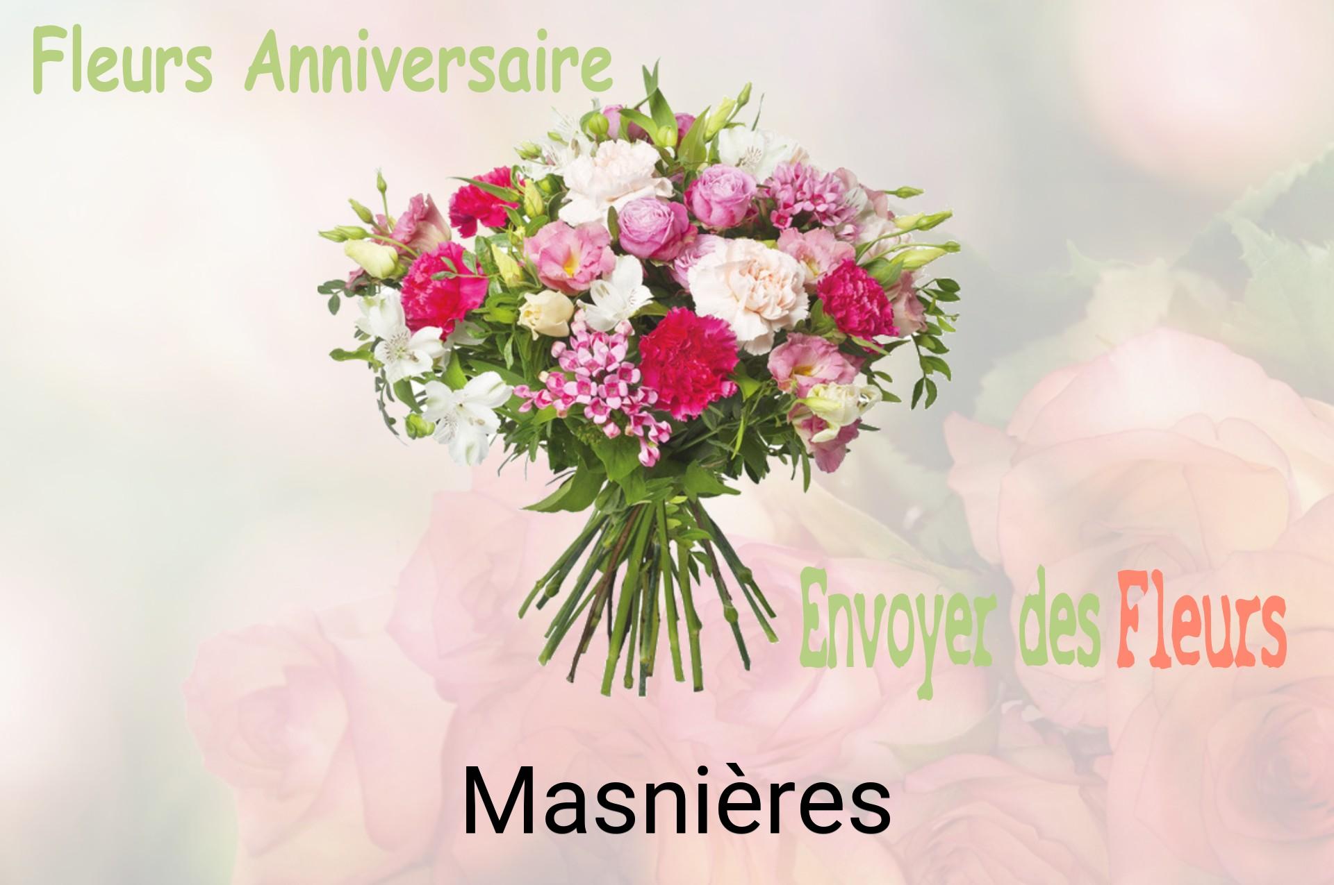 Bouquet de fleurs d’anniversaire livré à Masnières